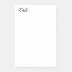 Professional minimalist modern custom plain post-it notes