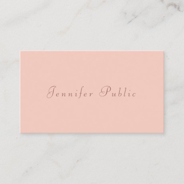 Professional Minimalist Modern Elegant Simple Business Card (Front)