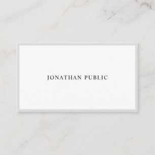 Professional Minimalist Modern Elegant Trendy Business Card