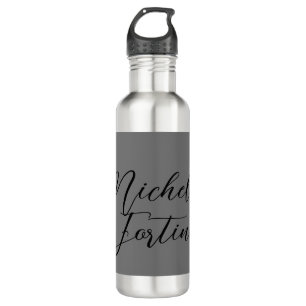 Professional minimalist modern handwriting name 710 ml water bottle