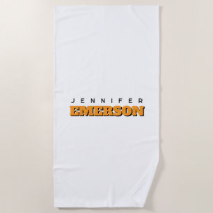 Professional minimalist modern plain  beach towel