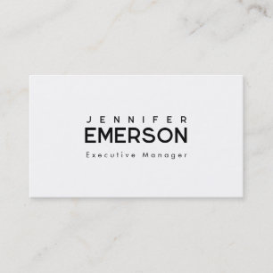 Professional minimalist modern plain  business card