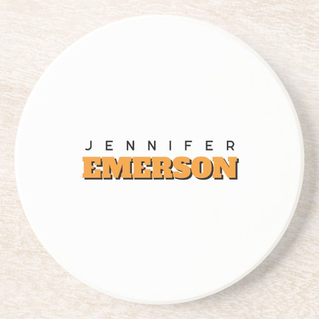 Professional minimalist modern plain  coaster (Front)