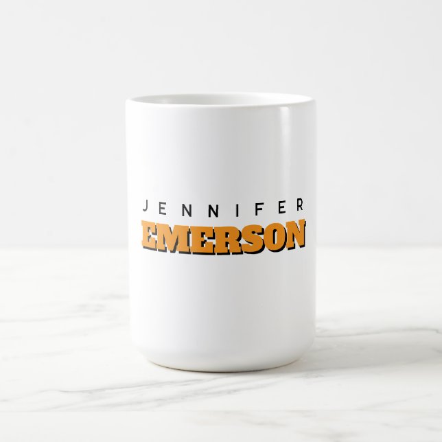 Professional minimalist modern plain  coffee mug (Center)