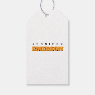 Professional minimalist modern plain  gift tags