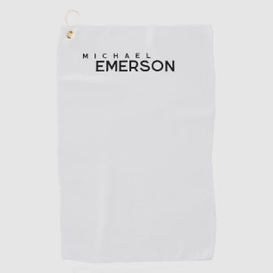 Professional minimalist modern plain  golf towel