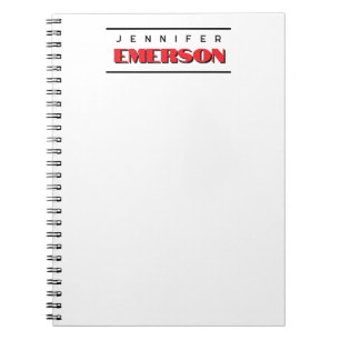 Professional minimalist modern plain notebook