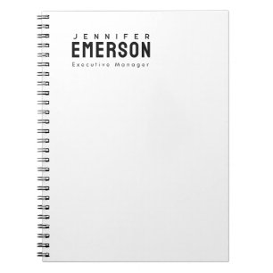 Professional minimalist modern plain  notebook