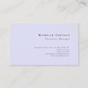 Professional Minimalist Modern Plain Premium Linen Business Card