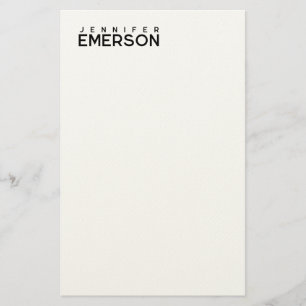 Professional minimalist modern plain  stationery