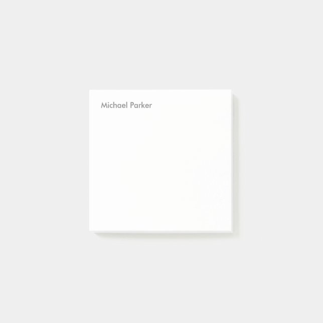 Professional Minimalist Modern  Post-it Notes (Front)