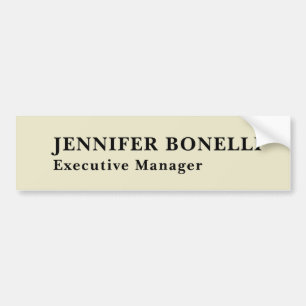 Professional minimalist modern trendy bumper sticker