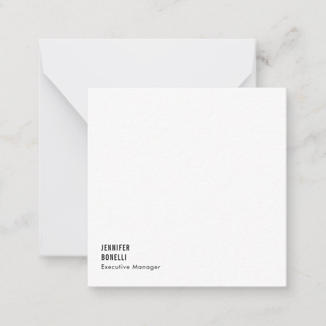 Professional minimalist modern trendy card (Front)