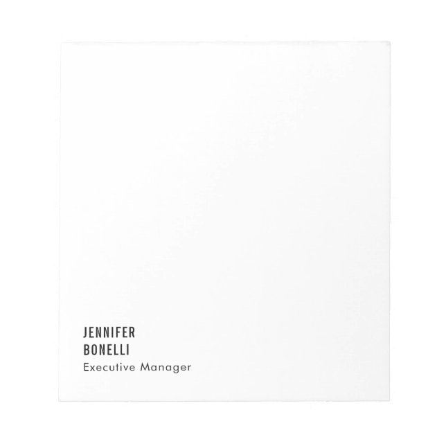 Professional minimalist modern trendy notepad (Front)