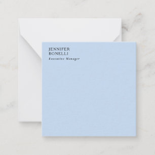 Professional minimalist modern trendy pale blue card