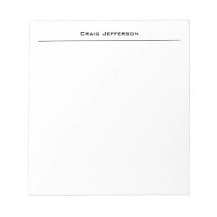 Professional Minimalist Plain Modern Notepad
