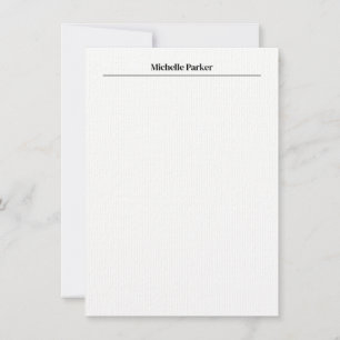 Professional Minimalist Plain Simple Modern Chic Card