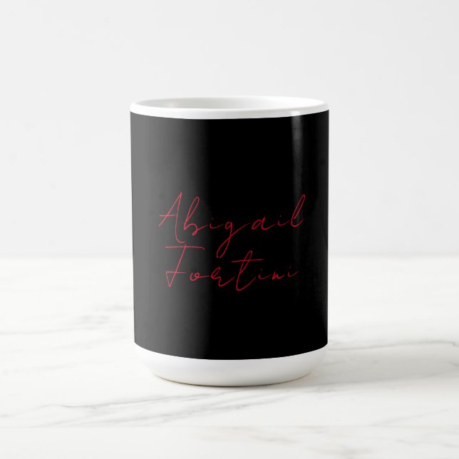 Professional minimalist red black modern coffee mug (Center)
