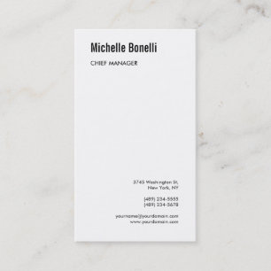 Professional Minimalist Simple Modern Business Card