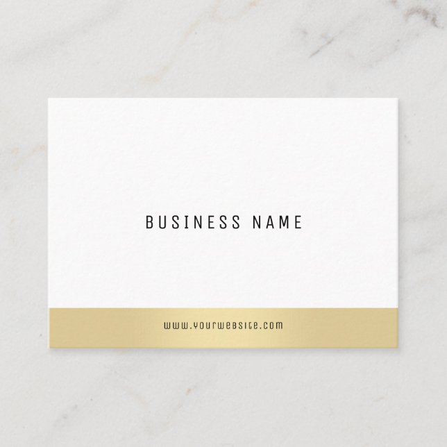 Professional Minimalist Template Elegant Gold Cool Business Card (Front)