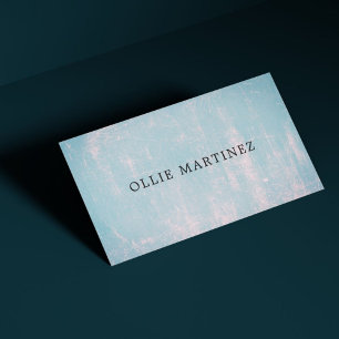 Professional Minimalist Texture Blue Consultant Business Card