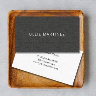 Professional Minimalist Texture Brown Consultant Business Card