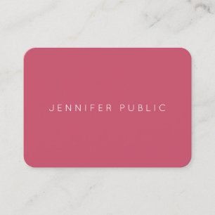 Professional Minimalist Trend Colours Template Business Card