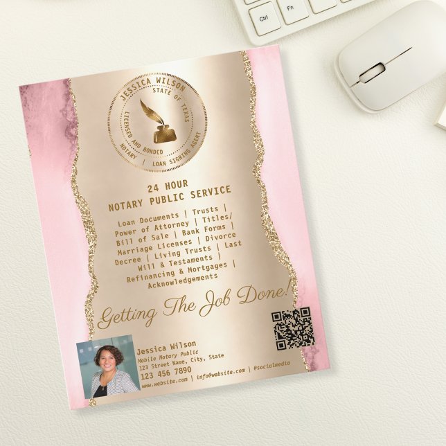 Professional Mobile Notary & Loan Signing Agent Flyer (Creator Uploaded)