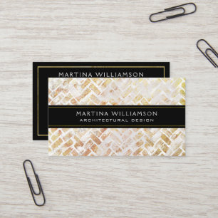 Professional Modern Abstract Designer Architect Business Card