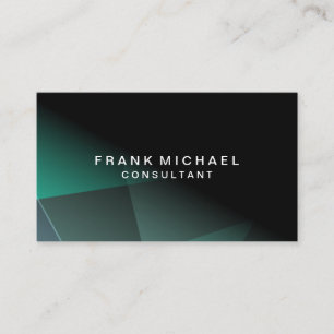 Professional Modern Black and Green Business Card