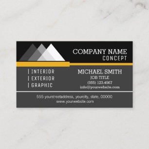 Professional Modern Black and Jet Business Card