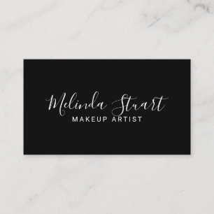 Professional Modern Black and White Business Card