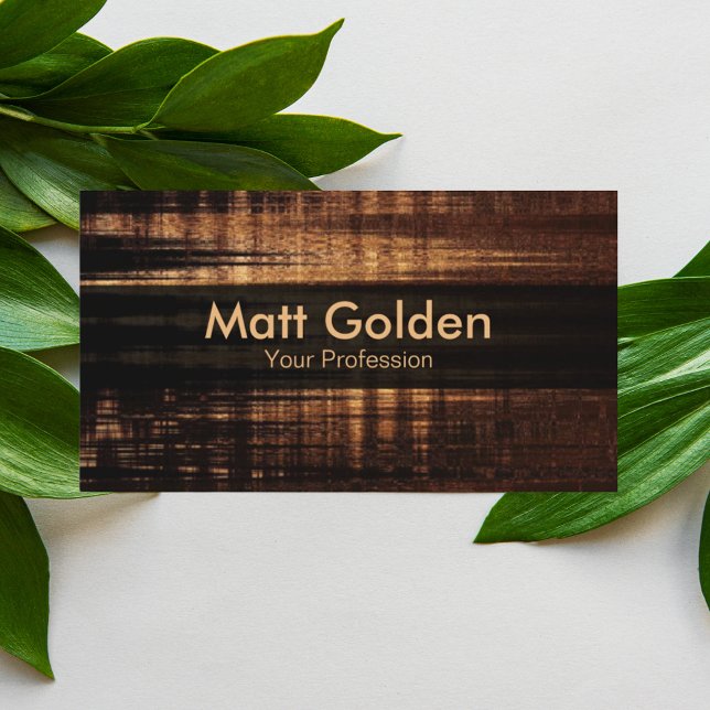 Professional Modern Black & Brown Business Card (Creator Uploaded)