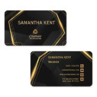 Professional Modern black & Gold Business Card