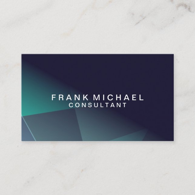 Professional Modern Blue Business Card Template (Front)