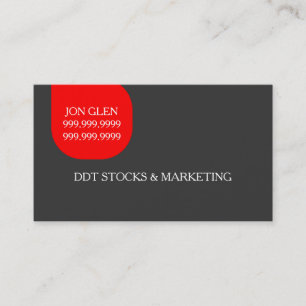 Professional Modern Business Card Stocks Marketing