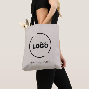 Professional Modern Business Logo Beige Tote Bag
