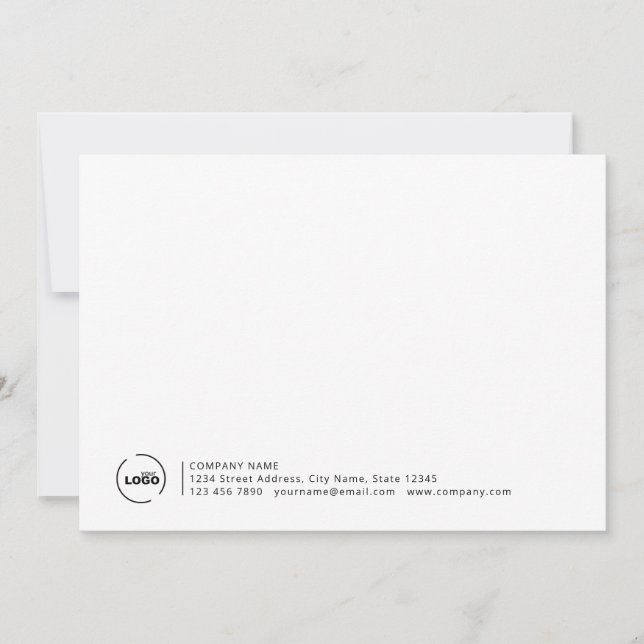 Professional Modern Business Logo Card (Front)