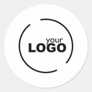 Professional Modern Business Logo Classic Round Sticker