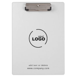 Professional Modern Business Logo Grey Clipboard
