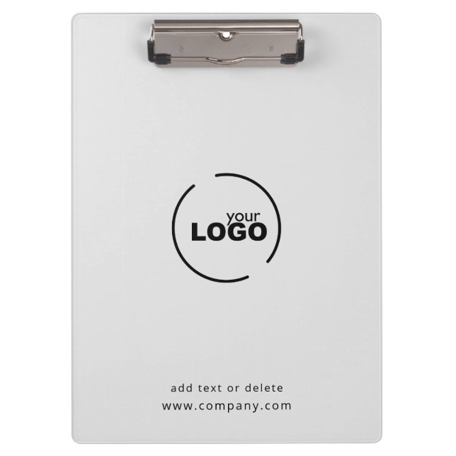Professional Modern Business Logo Grey Clipboard (Front)