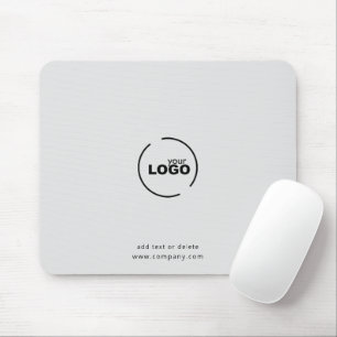 Professional Modern Business Logo Grey Mouse Pad