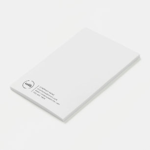 Professional Modern Business Logo Grey Post-it Notes