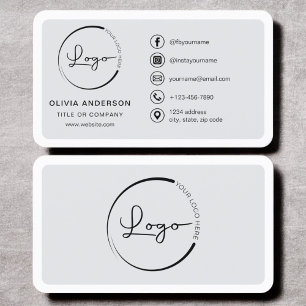 Professional Modern Business Logo Social Media Card
