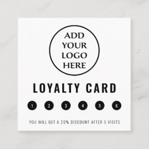 Professional Modern Business Logo Social Media Loyalty Card