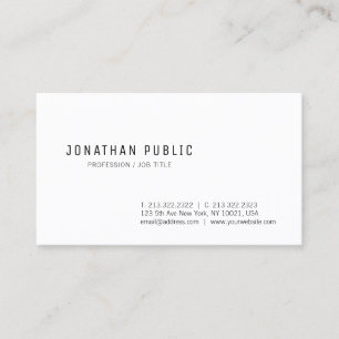 Professional Modern Clean Design Elegant Trendy Business Card