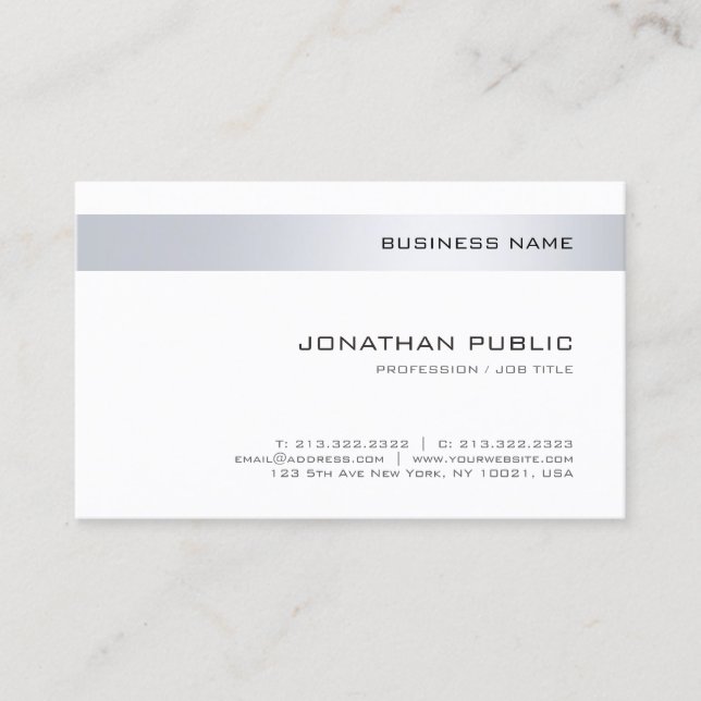 Professional Modern Company Simple Template Business Card (Front)