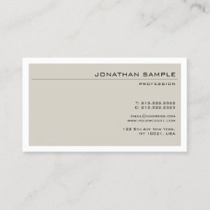 Professional Modern Creative Minimalist Plain Business Card