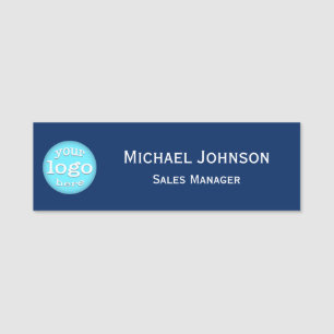 Professional Modern Custom Business Logo Employee Name Tag