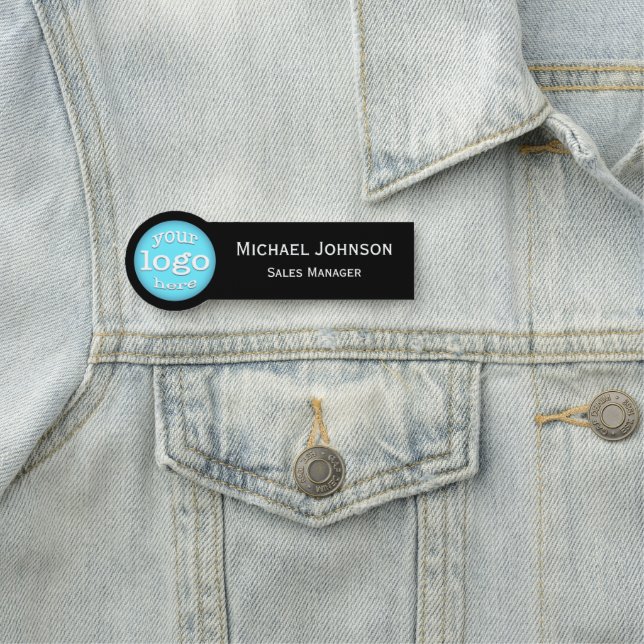 Professional Modern Custom Business Logo Employee Name Tag (In Situ)